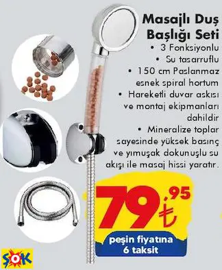 MASAJLI DUŞ BAŞLIĞI SETİ MASAJLI DUŞ BAŞLIĞI SETİ